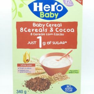 Hero baby Farinha Infantil 8 cereais & Cacau 340g