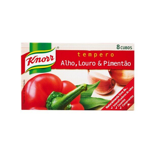 Knorr Temp. Alho/Louro/Pimentao 8Un