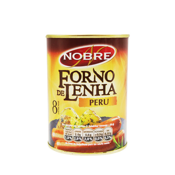 Nobre Salsichas Forno de Lenha Peru 8un - 350g