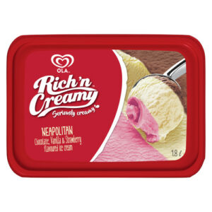 Ola Gelado Rich'N Creamy Napolitano 1,8L