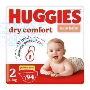 Huggies Dry Confort Fraldas Jumbo Nrº2 94Un