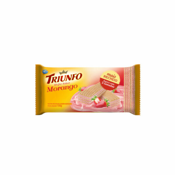 Bol. Wafer Triunfo Morango 105g