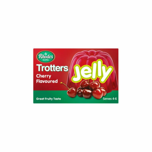 Gelatina em Po Trotters Jelly Cherry Rhodes 40g