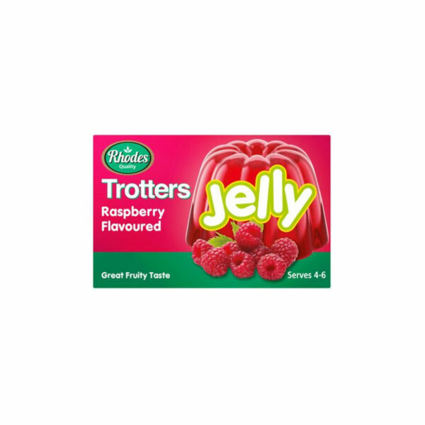 Gelatina em Po Trotters Jelly Raspberry Rhodes 40g