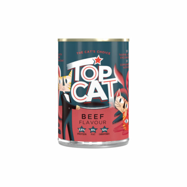 Comida De Galo Top Cat Beef 425g