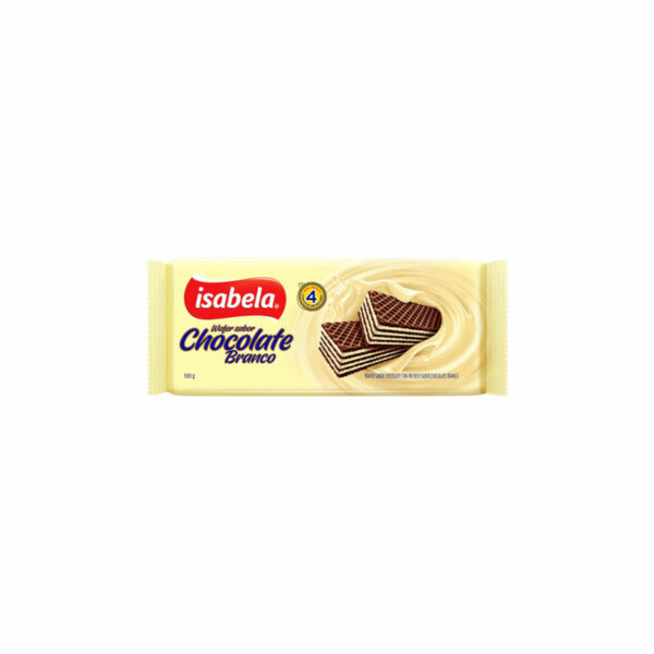 Bolacha wafer isabela Chocolate Branco 100g