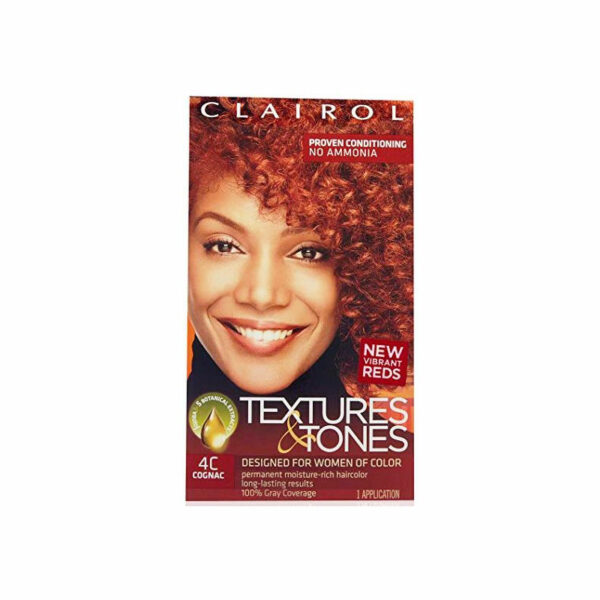 CLAIROL- tinta sem amonio para cabelos com textura: 4C COGNAC