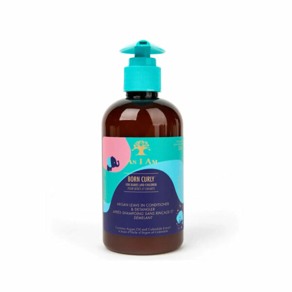 AS I AM- BORN CURLY: kids argan leavin/ condicionador não removivel infantil de argan 240ml