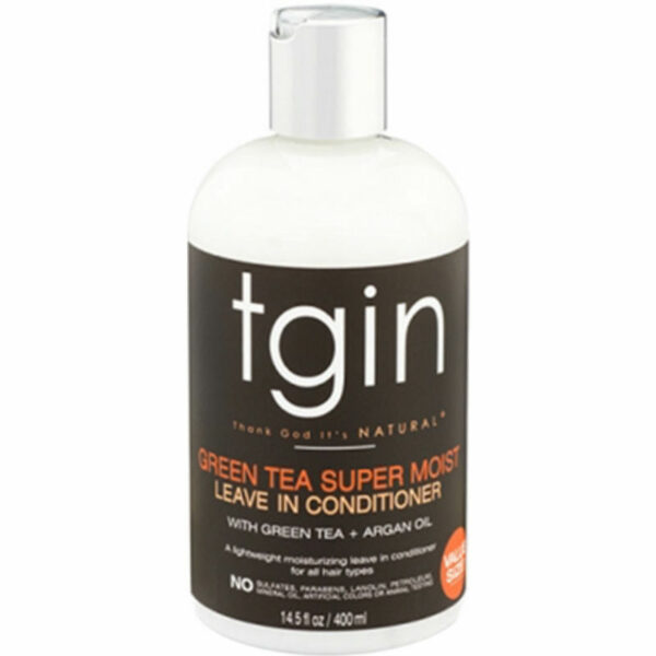 TGIN- green tea super moist leave in conditioner 13OZ (384ml) condicionador não removivel de cha verde e menta
