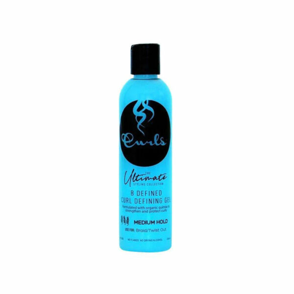 CURLS- styling collection (AZUL): geleia para definição media(236ml) e penteados c/twists