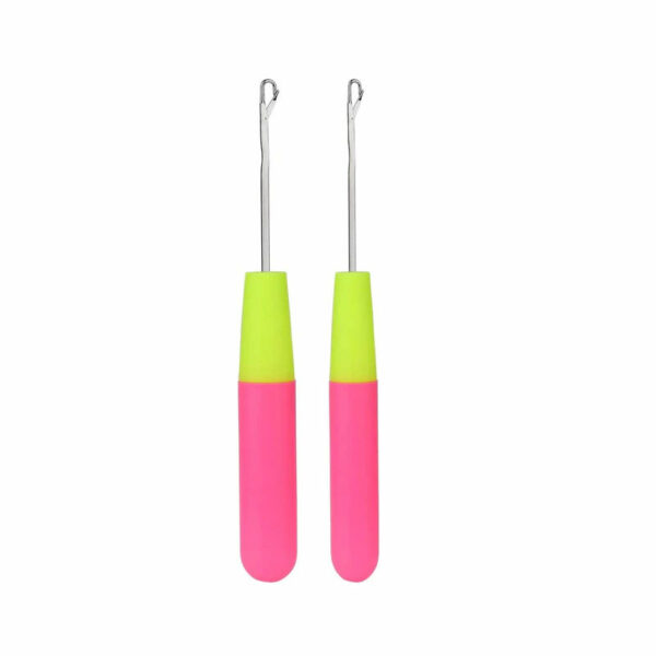 BRADAS- kit diplo de agulhas para trancas crochet (latch hook crochet needle)
