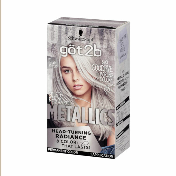 GOT2B- cores metalicas (TINTA PERMANENTE) metalic silver