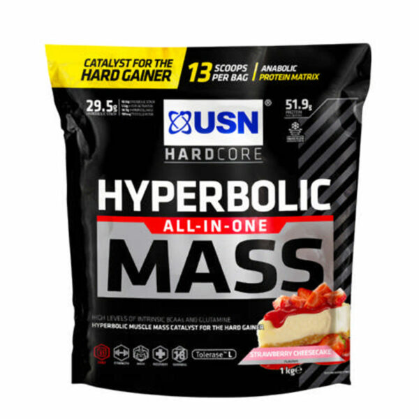 USN HYPERBOLIC MASS 1KG STRAWBERRY CHEESECAKE