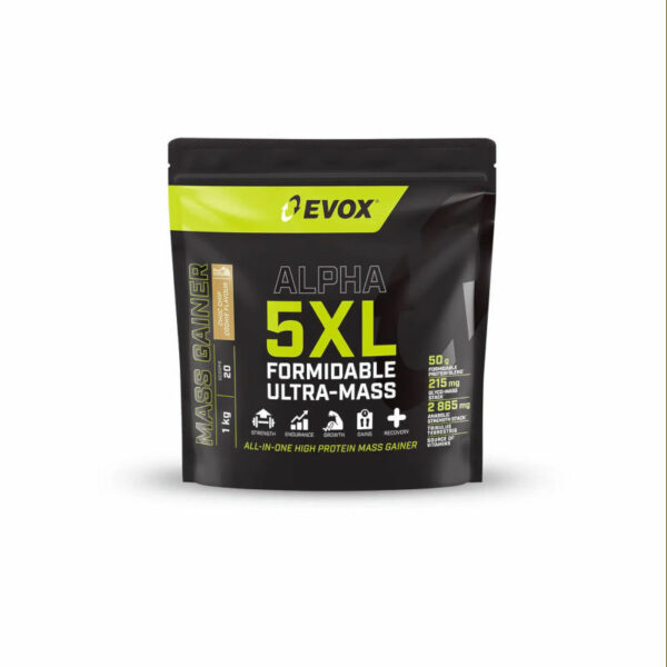 EVOX ALPHA 5XLULTRA -MASS 1KG CHOC CHIP COOKIES