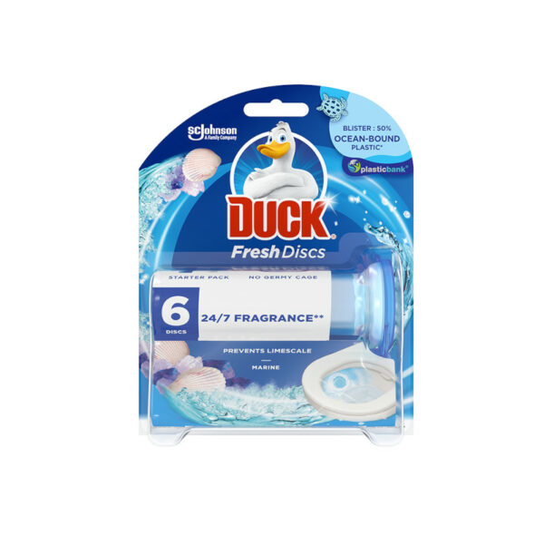 Limpeza Duck Frsh Disc Marine Rfl 6ct 35ml