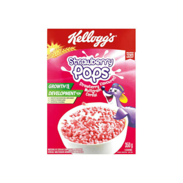 Kelloggs Strawberry Pops 350g