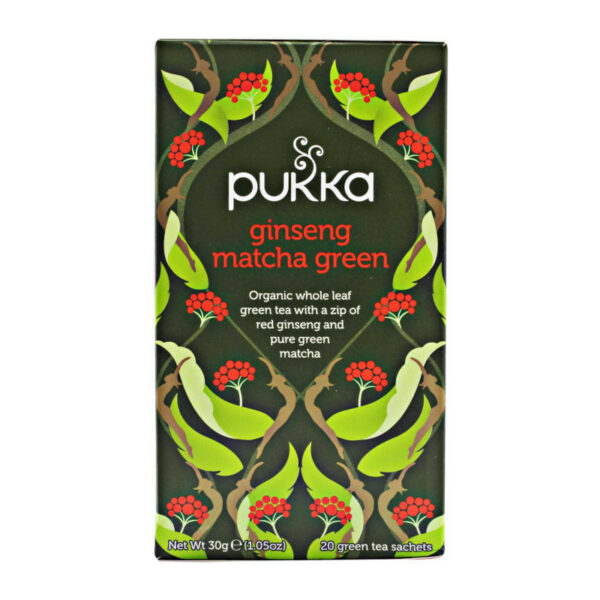 Cha Pukka ginseng match green organic 20 saquetas