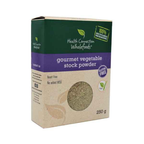 Gourmet Vegetable Stock Powder Health
Connection Wholefoord 250g
