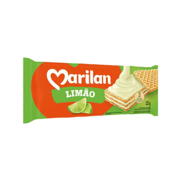 Bol. Wafer Marilan Lime/LimÃ£o 115g