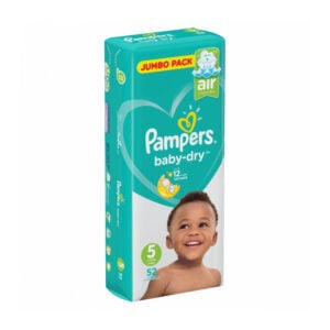 Fraldas PAMPERS ACTIVE BABY S5 52