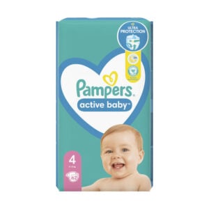 Fraldas PAMPERS ACTIVE BABY S4 62