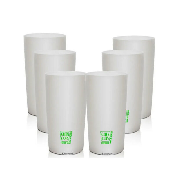 Green Apple Copos Long Drink 280ml 6Un