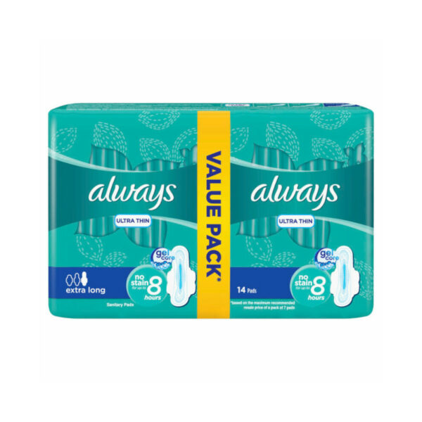 Always Pensos Femininos Ultra Extra Long 2x7Un