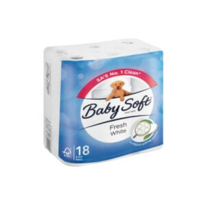 Baby Soft Papel Higienico Branco 18Un