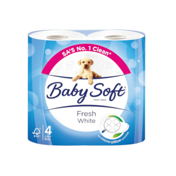 Baby Soft Papel Higienico Branco 200F 4Un