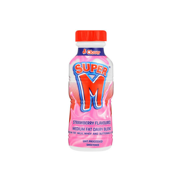 Clover Super M Leite Aromatizado Morango 300ml