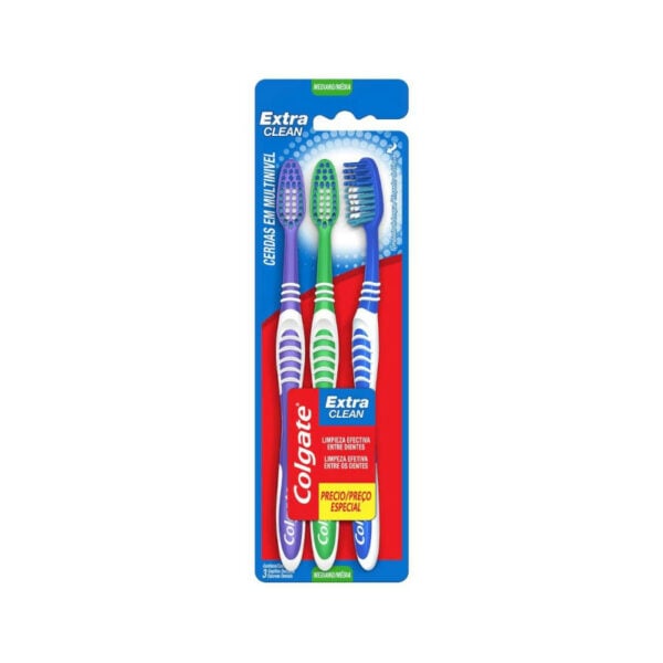 Colgate Escova Dent. Extra Clean 3Un