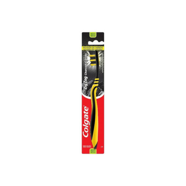 Colgate Escova Dent. ZigZag Charcoal Un