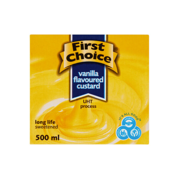 First Choice Custard Vanilla 500ml