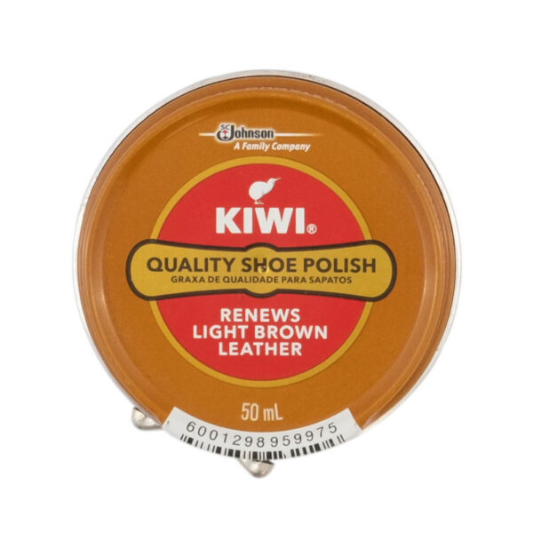 Kiwi Pomada de Sapato Castanho Claro 50ml