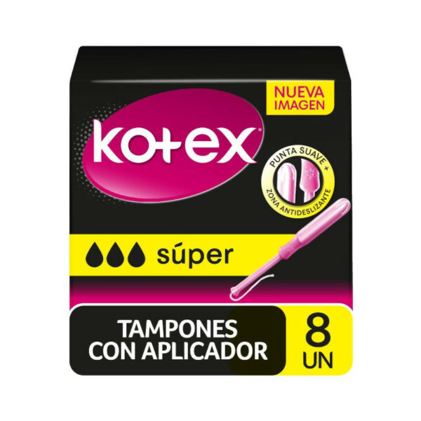 Kotex Pensos Branco Super & Abas 8Un