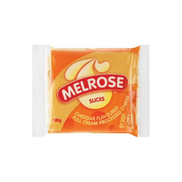 Melrose Slices Cheddar Cheese 200g