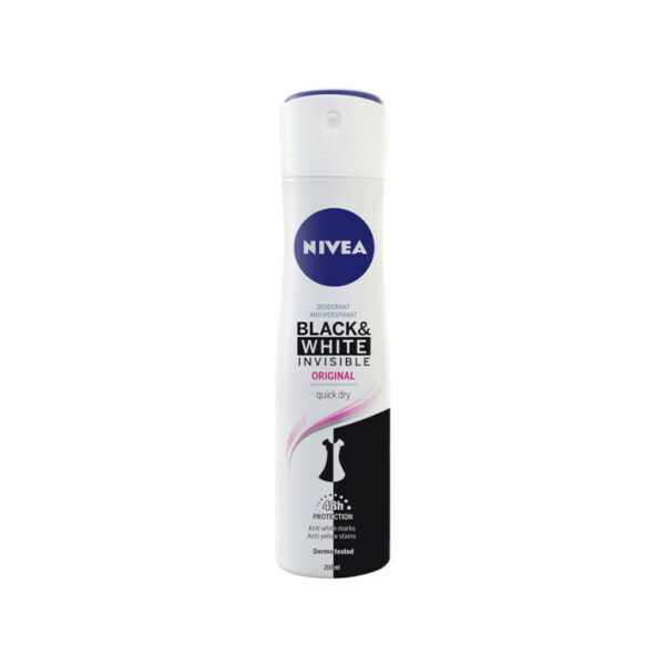 Nivea Spray Invisible B&W Original 200ml