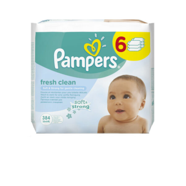 Pampers Toalhitas p/Bebe Soft & Strong (6x64)Un