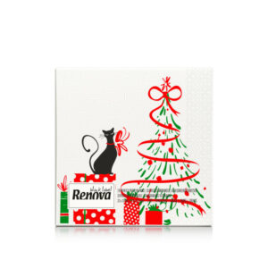Guardanapo Renova B.Label Xmas Cat & Tree Un