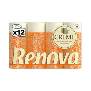 Renova Papel Higienico Locionado Creme 12Un