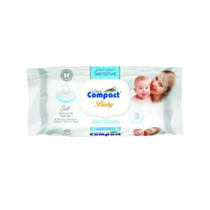 Ultra Compact Wipes Baby Sensitive c/Tampa 72Un