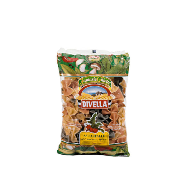 Divella Massa Farfalle Pomo./Spinaci (85PS) 500g