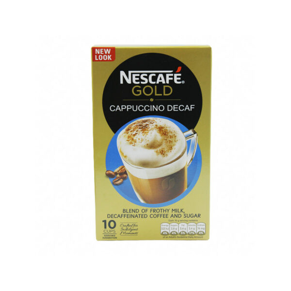 Nestle Nescafe Gold Cappuccino Decaf 10Saq. 150g