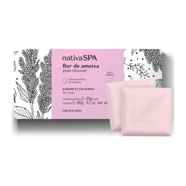 NATIVA SPA Sabonete BARR Corporal FLOR DE AMEIXA 2x90g