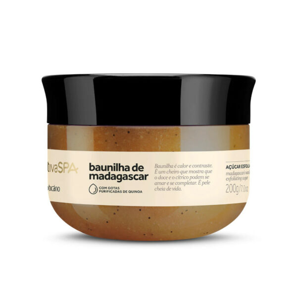 NATIVA SPA Acucar Esfoliante Corporal BAUNILHA DE MADAGASCAR 200g