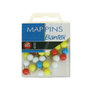 ALFINETE DE MAPA BANTEX 1X50 ref. 8320