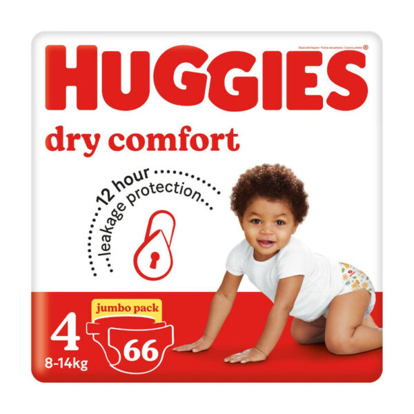 Fraldas Huggies Jumbo 66 nr 4 8-14kg