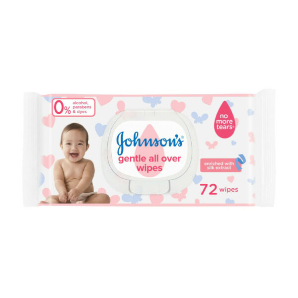 Wipes Johnsons Gentle 72un