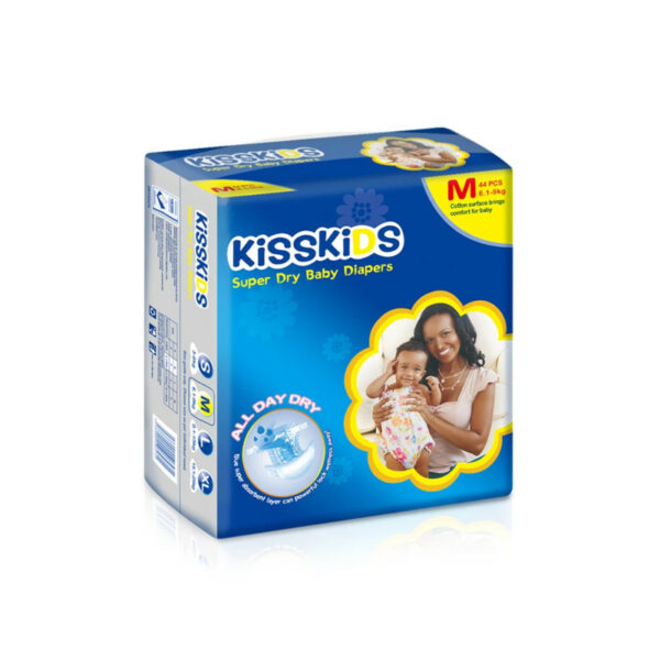 Fraldas Kisskids 100s Baby M 6.1-9kg