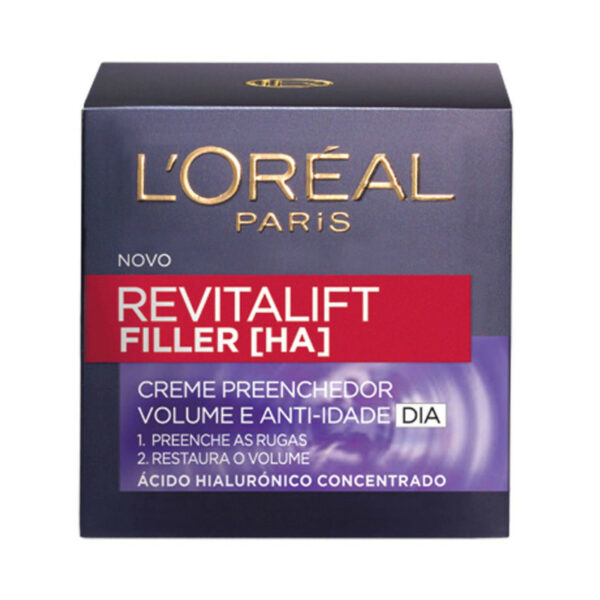 Loreal RevitaLift Filler + Acido Hialuronico - Creme preenchedor - Anti idade - Dia  50ml